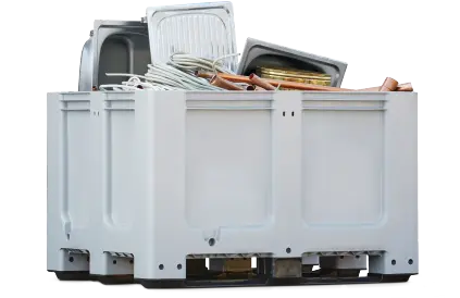 Schrottbox für Kupfer, Messing, Alu und Stahlschrott